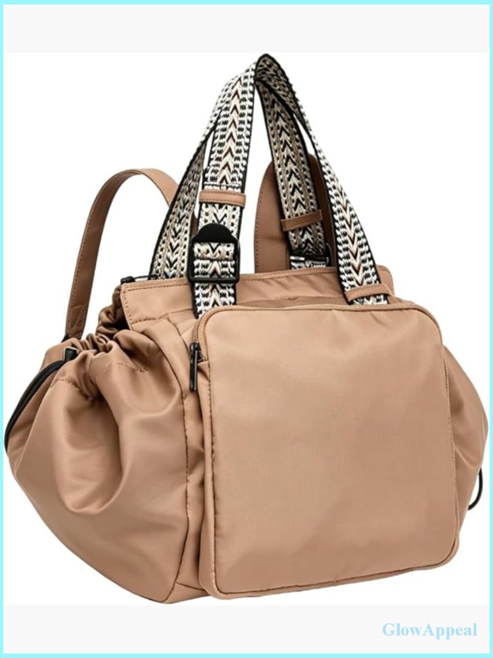 Convertible Travel Backpack Tote 15 Pockets Adjustable Straps Luggage Sleeve